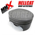 Hellcat 6.2L HEMI STD Bore Forged Drop In Pistons by MMX