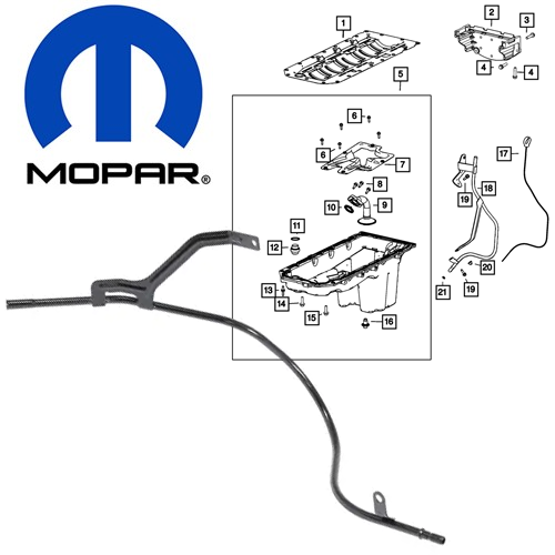 ENGINE OIL DIPSTICK TUBE - JEEP by MOPAR 53011514AC