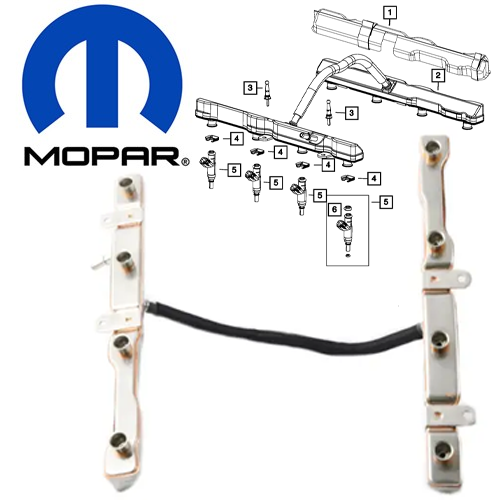 FUEL RAIL (FACTORY) 6.4L JEEP by MOPAR 05038530AB