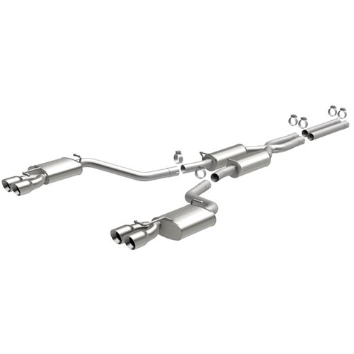 HEMI 09-14 Challenger R/T 5.7 2.5in SS Street Cat Back Quad Round Tips by MagnaFlow
