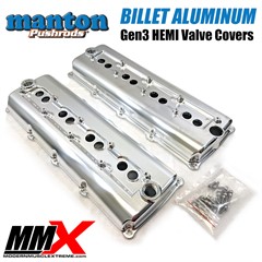 5.7L 6.1L 6.4L HEMI Billet Aluminum Valve Covers by MMX / Manton