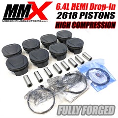6.4L 392 HEMI Drop In Pistons Forged 2618 High Compression by MMX